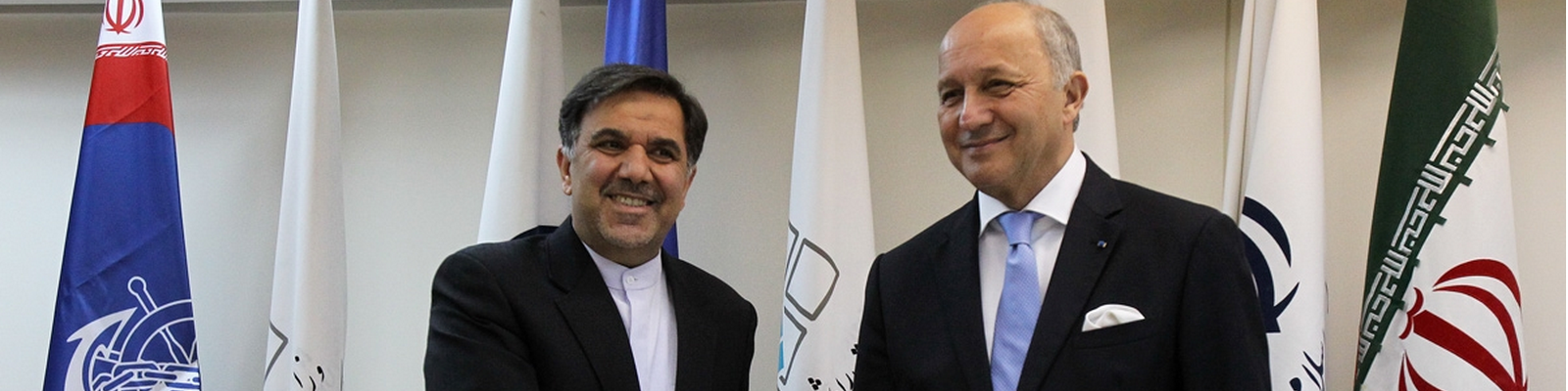 دیدار وزیر خارجه فرانسه با وزیر راه و شهرسازی ایران